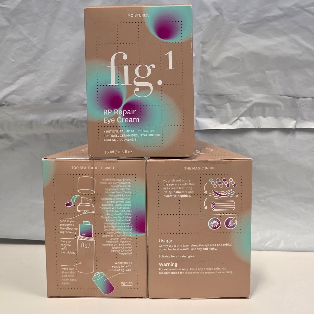 Fig.1 RP Repair Eye Cream 15ml 0.5 fl oz Retinyl Palmitate Peptides Squalane NEW